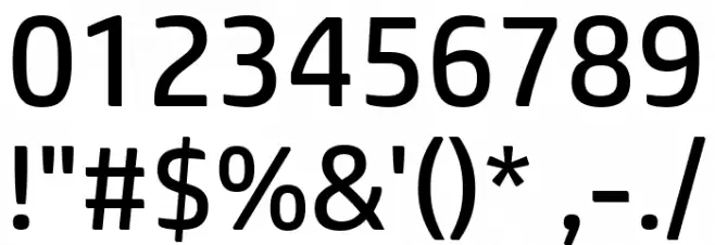 HP Simplified W02 Regular Font OTHER CHARS