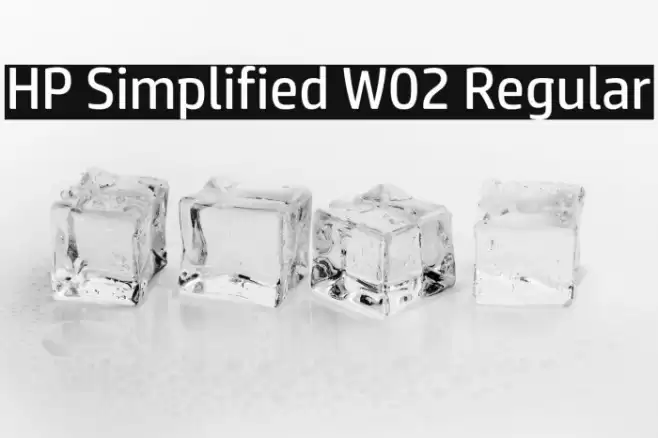 HP Simplified W02 Regular Font examples
