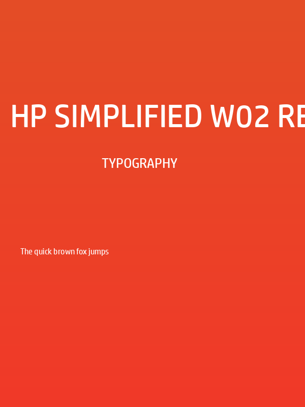 HP Simplified W02 Regular Poster
