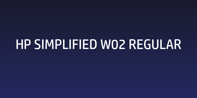 HP Simplified W02 Regular Social Header