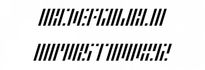 HP Slant Regular Schriftart Groß