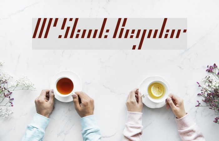 HP Slant Regular Font examples