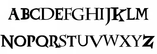HPposter फ़ॉन्ट लोअरकेस