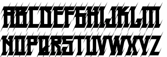 HPrick-Regular Schriftart Groß