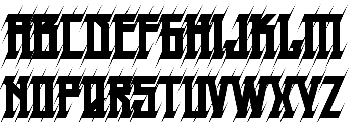 HPrick-Regular Font LOWERCASE