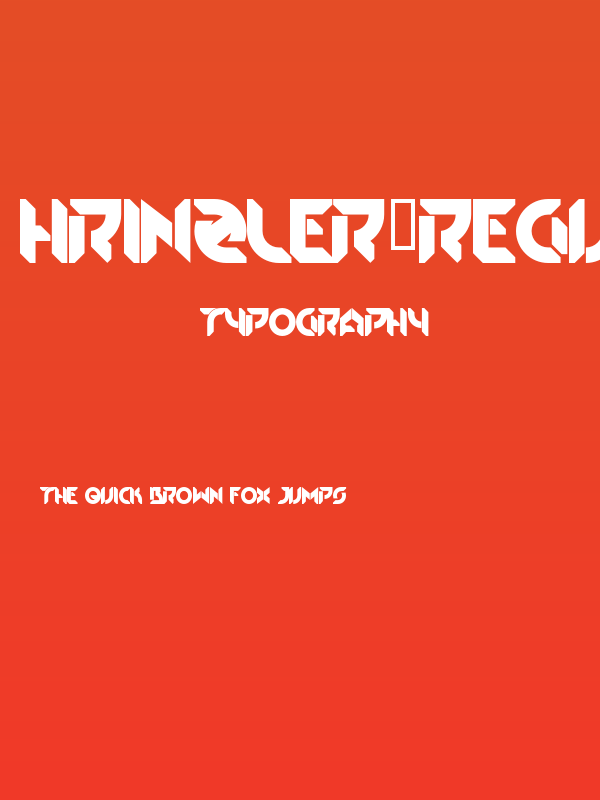 HRinzler-Regular Poster