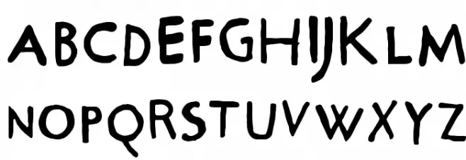 Hrawolam Schriftart Groß