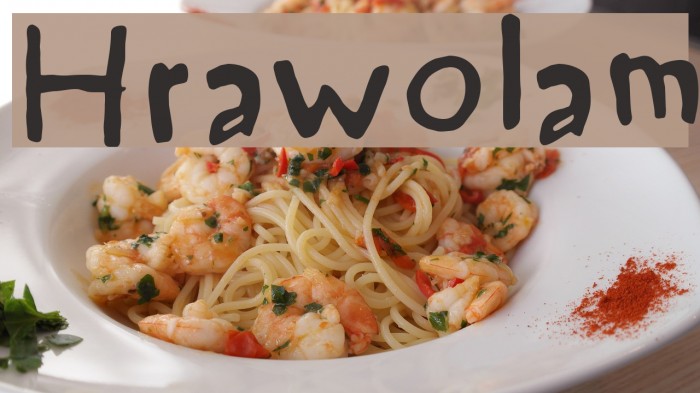 Hrawolam Font examples
