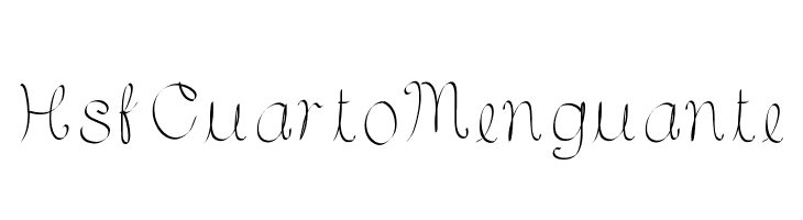 HsfCuartoMenguante  font caratteri gratis