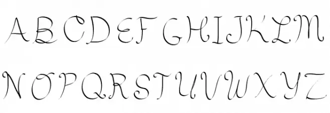 HsfCuartoMenguante Schriftart Groß