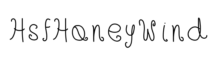 HsfHoneyWind Font