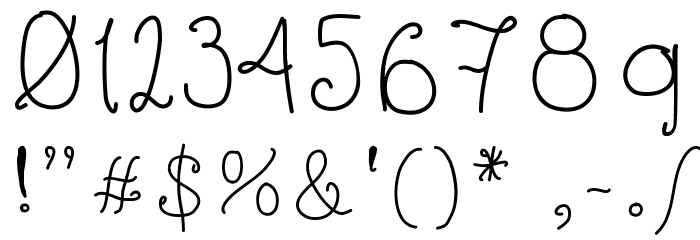 HsfHoneyWind Font OTHER CHARS