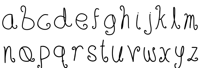 HsfHoneyWind Font LOWERCASE