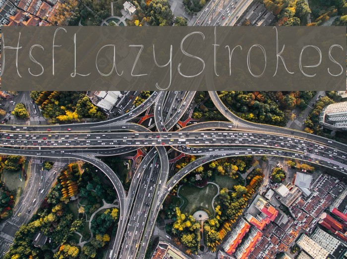 HsfLazyStrokes Шрифта examples
