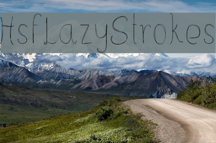 HsfLazyStrokes Шрифта examples