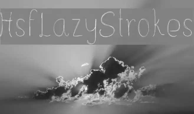 HsfLazyStrokes Font examples