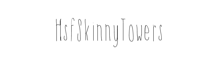 HsfSkinnyTowers  font caratteri gratis