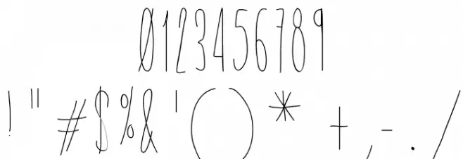 HsfSkinnyTowers Font OTHER CHARS