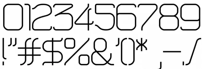 HT Skyline Font OTHER CHARS