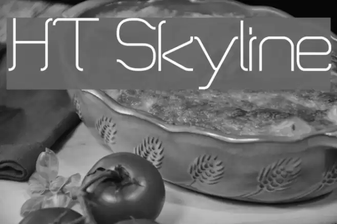 HT Skyline Font examples