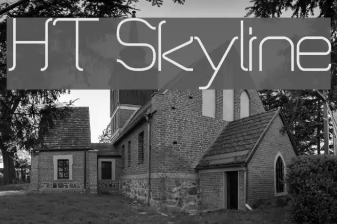 HT Skyline Font examples