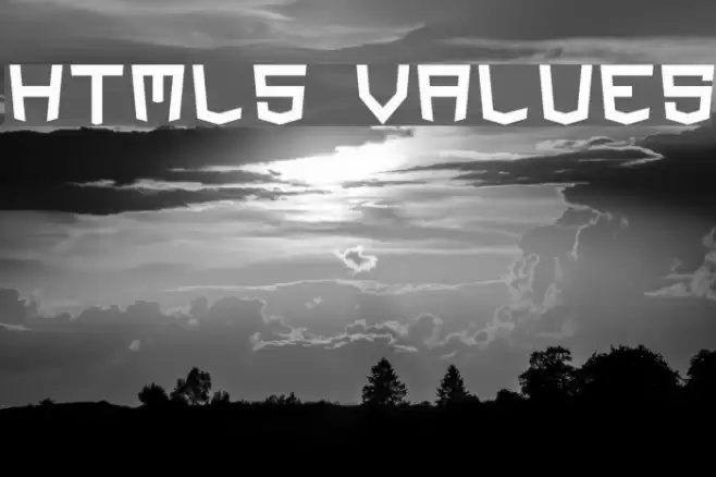 HTML5 Values Font examples