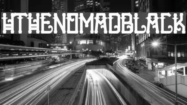 HTheNomad-Black Font examples