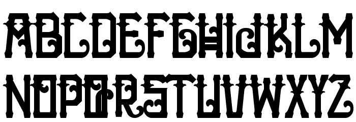HTheNomad-Black Font LOWERCASE