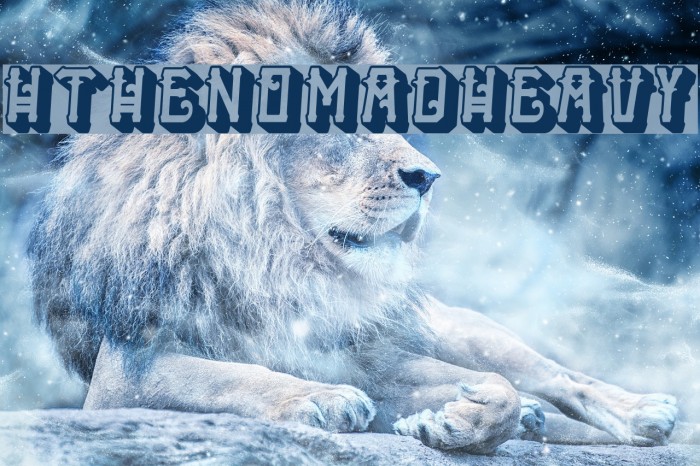 HTheNomad-Heavy Font examples