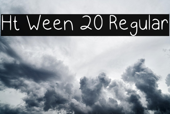 Ht Ween 20 Regular Font examples