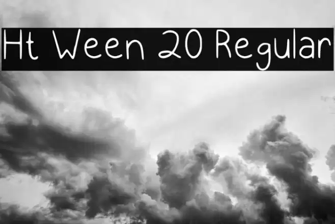 Ht Ween 20 Regular Font examples