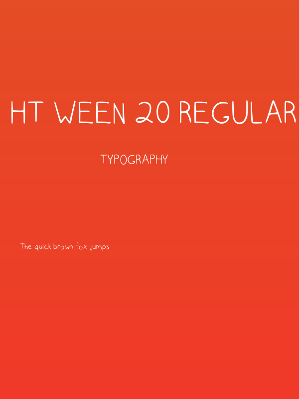 Ht Ween 20 Regular Poster