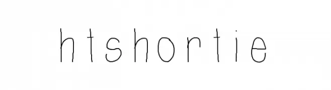htShortie  font caratteri gratis