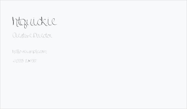 htquickie Business Card