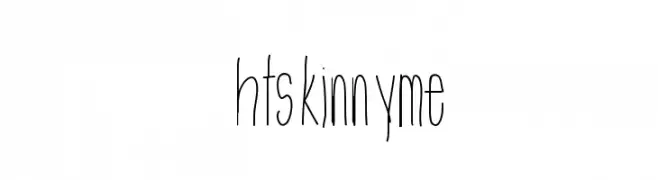 htskinnyme  font caratteri gratis