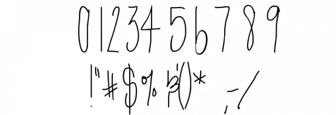 htskinnyme Font OTHER CHARS