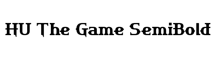 HU The Game SemiBold  baixar fontes gratis