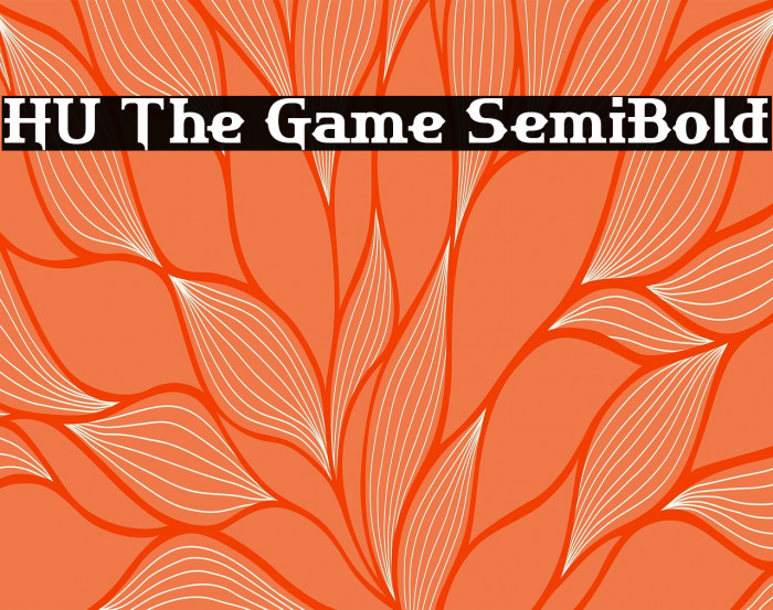HU The Game SemiBold Example 2