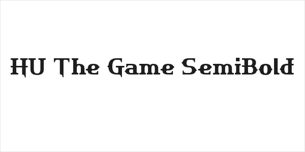 HU The Game SemiBold Logo