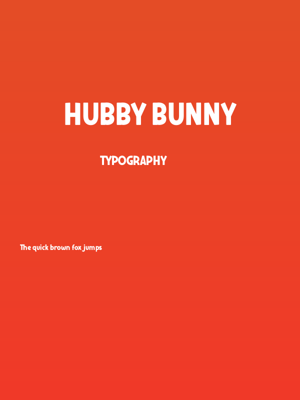 HUBBY BUNNY Poster