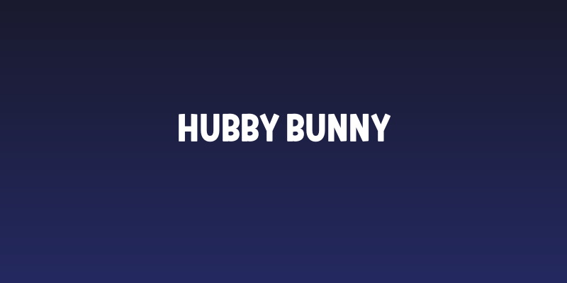 HUBBY BUNNY Social Header