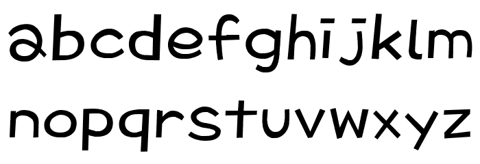 HUCrayonDoodles_m Font LOWERCASE