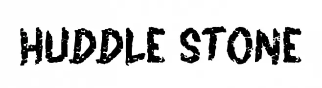 HUDDLE STONE  フリーフォントのダウンロード