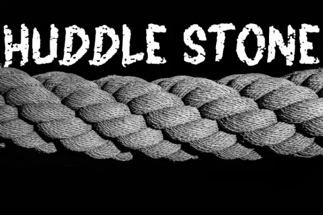 HUDDLE STONE Font examples