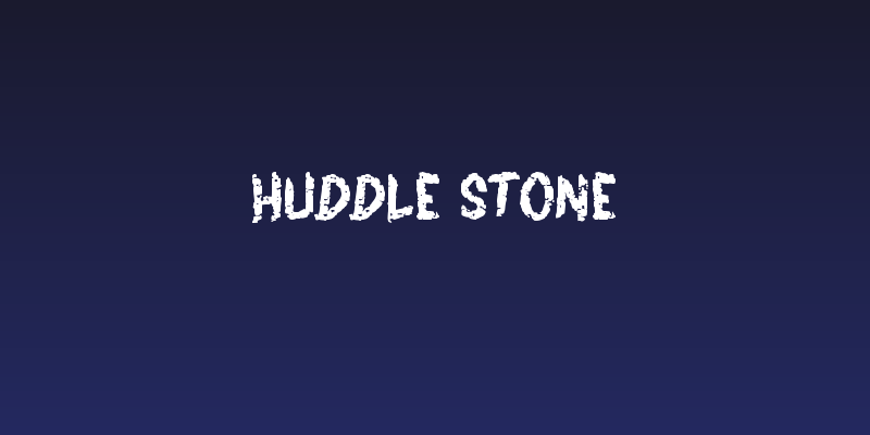 HUDDLE STONE Social Header