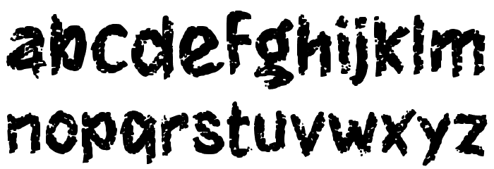 HUDDLE STONE Font LOWERCASE