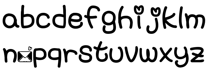 HUDoran152 フォント 小文字