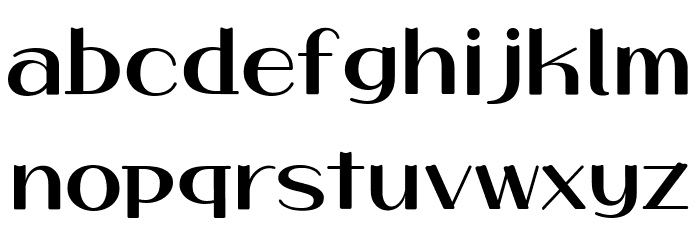 HUFlatWhite_m Bold Font LOWERCASE