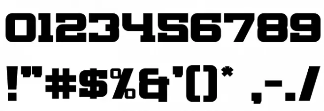 HUGE CRACK Font OTHER CHARS