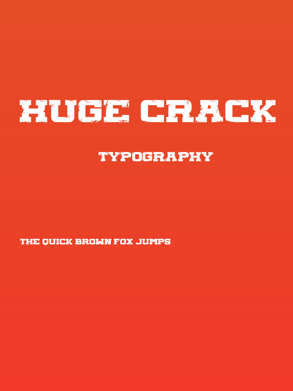 HUGE CRACK Poster